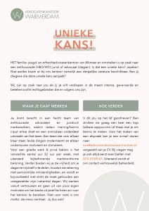 Vacature jurist advocaat stagiair